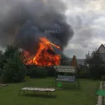 В барнаульском садоводстве произошел серьёзный пожар