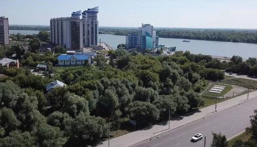 В Барнауле рядом с Речным вокзалом появится новый зеленый сквер