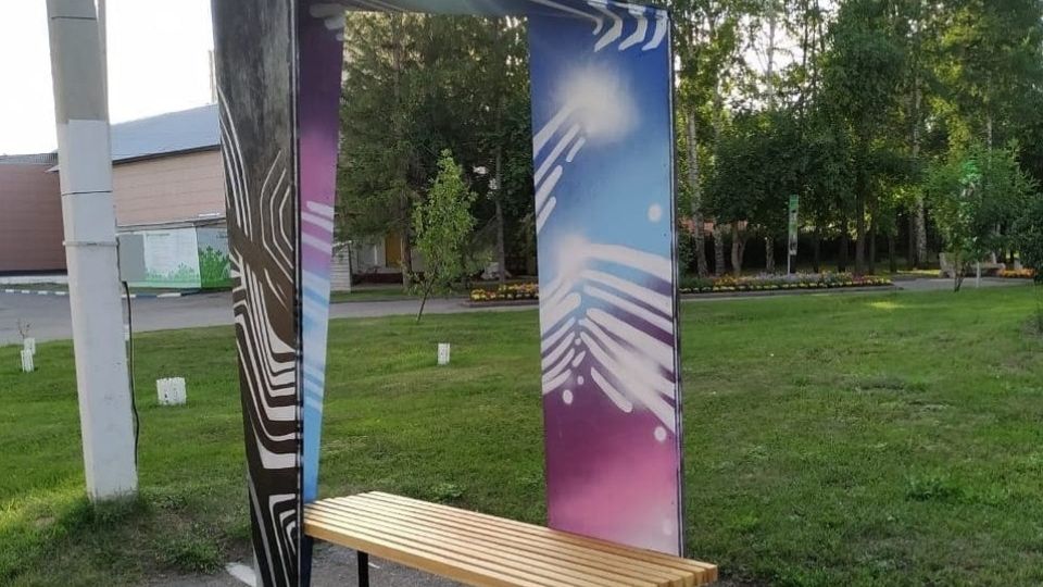 В Центральном парке Барнаула появилась лавочка для селфи