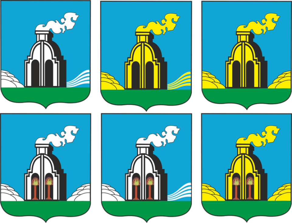Эскизы малого герба Барнаула, разработанные Сергеем Неверовым