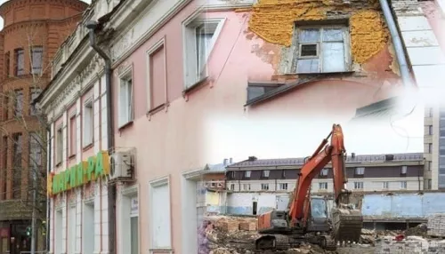 Жильцы аварийного дома в Барнауле миром завершили войну с соседней стройкой