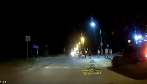 В Барнауле группа молодых людей устроила драку на дороге