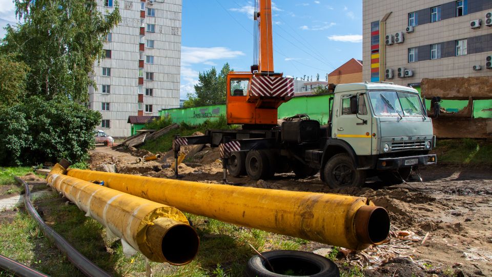Реконструкция теплосетей в Барнауле