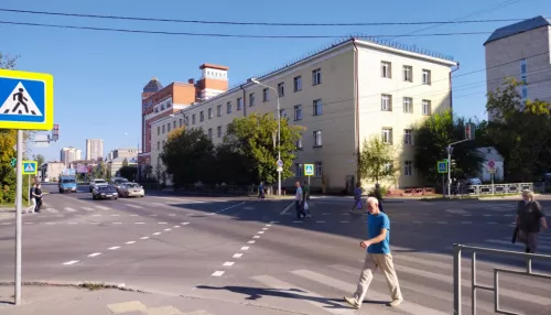 Первый диагональный пешеходный переход появился в Барнауле