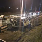 Два человека погибли в ДТП с Lexus на мосту в Новосибирске