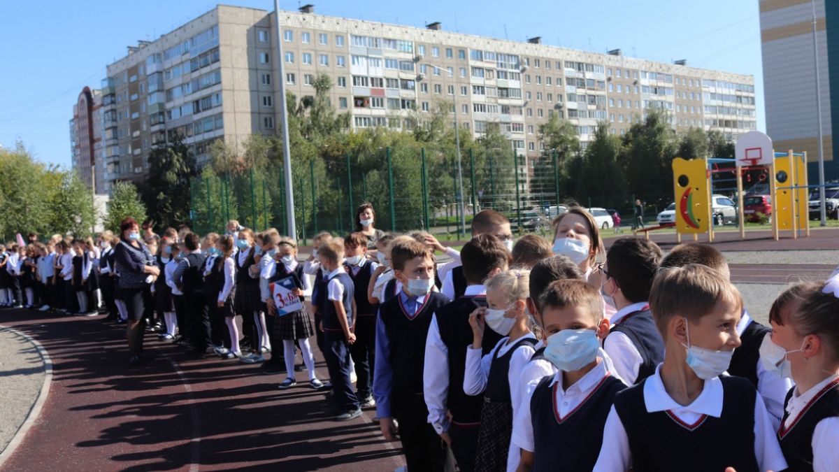Эвакуация. Школьники. Барнаул 