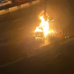 Три человека заживо сгорели в авто после ДТП в центре Новосибирска
