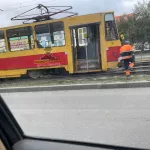 В Барнауле трамвай маршрута №7 развалился на ходу