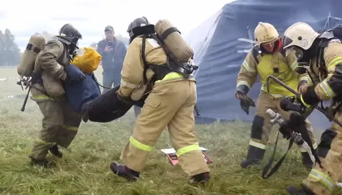 Масштабные соревнования алтайских спасателей прошли под Барнаулом