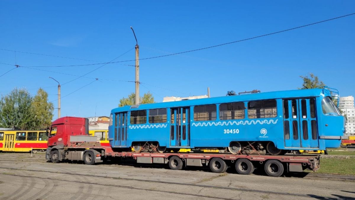 Московские трамваи прибыли в Барнаул 