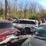 В Бийске произошло жесткое ДТП с участием четырех автомобилей