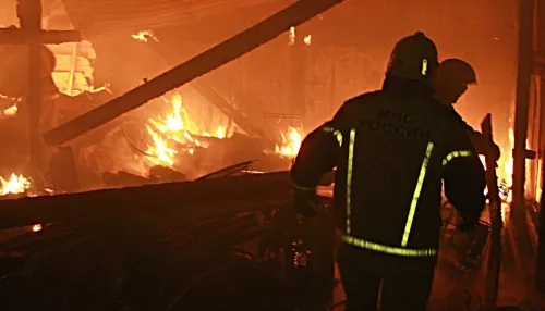 Троих детей спасли из горящего дома в алтайском селе