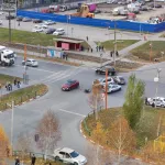 Мотоциклиста госпитализировали после ДТП на перекрестке Барнаула
