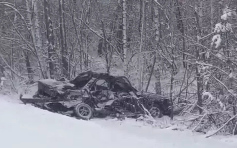На алтайской трассе женщина-водитель и пассажир погибли после ДТП с автобусом