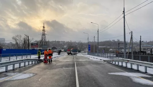 В Барнауле открыли движение по мосту на улице Челюскинцев