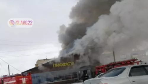Крупный пожар произошел в пивном магазине Славгорода