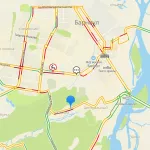 В понедельник утренние пробки в Барнауле составили 9 баллов
