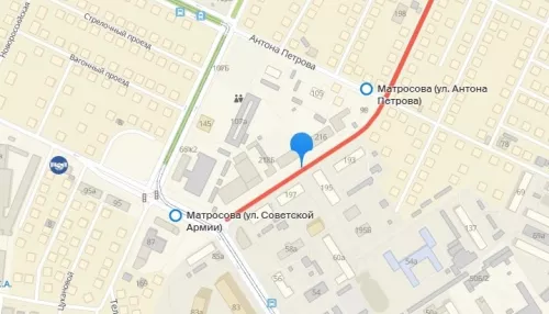 В Барнауле до 1 февраля закрыли для проезда участок улицы Матросова
