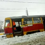 В Барнауле произошло очередное ДТП с участием трамвая