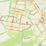 Барнаул сковали девятибалльные пробки утром 7 декабря