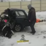 Жигули влетели в снегоуборщик на трассе под Барнаулом