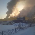 Огонь на 5 тысяч квадратов: в Томске горит супермаркет Лента