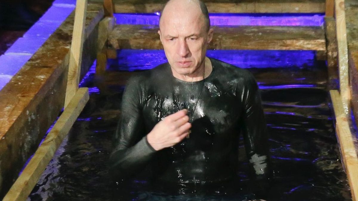Олег Хорохордин на Крещение