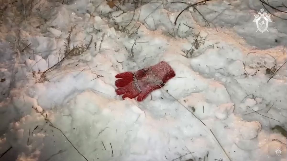 Детская перчатка на месте гибели девочки в Забайкалье