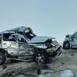 Очевидцы показали фото и видео с места смертельной аварии в Алтайском крае