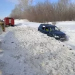 На трассе Бийск – Барнаул Honda CR-V слетела в кювет