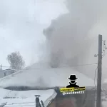 В Барнауле прозошел пожар в доме на улице Воровского