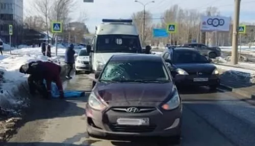 В Барнауле водитель на Hyundai насмерть сбил мужчину на зебре