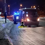 В Барнауле маршрутка сбила человека на пешеходнике
