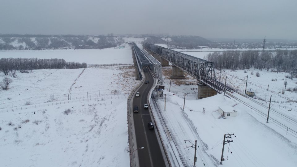 Старый мост в Барнауле 