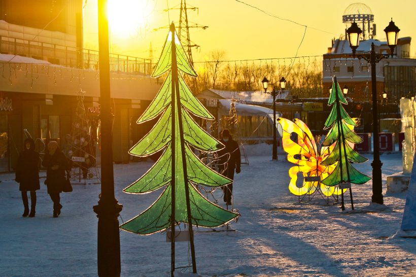 Новогодний Барнаул. 2020-2021 Фото:Олег Укладов 