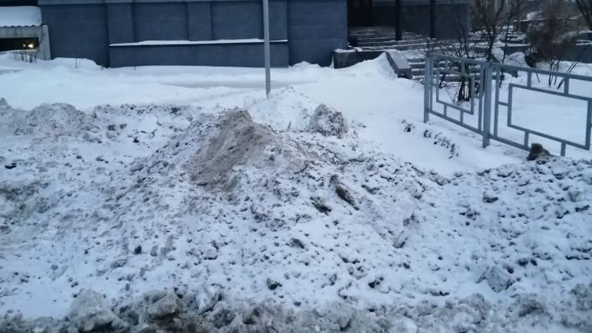 Снег в Барнауле 