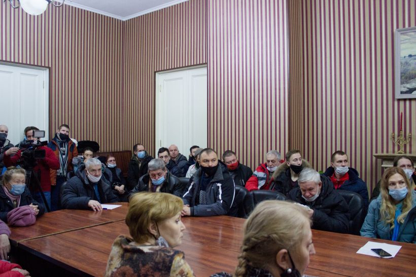 Собрание по застройке площади Сахарова Фото:Евгения Родочинская