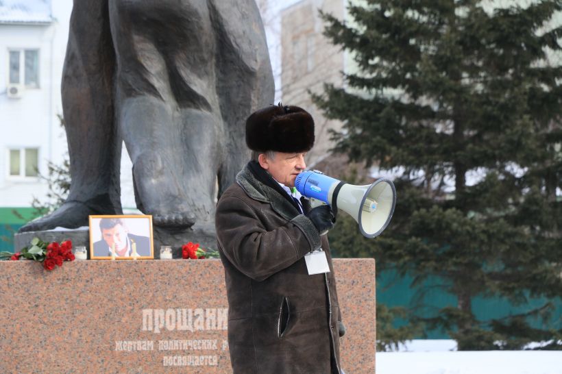 Акция памяти Бориса Немцова в Барнауле 28.02.2021 Фото:Олег Укладов