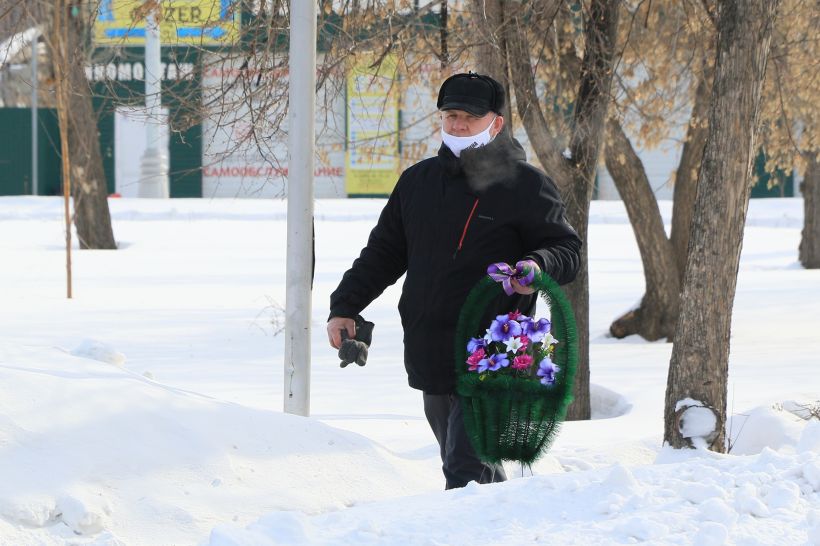 Виктор Рау. Акция памяти Бориса Немцова в Барнауле 28.02.2021 Фото:Олег Укладов