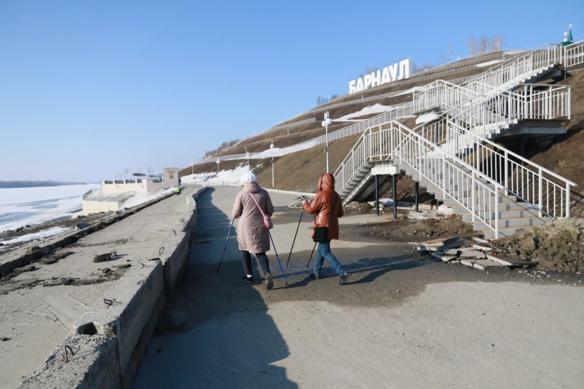 Благоустройство барнаульской набережной Фото:Олег Укладов