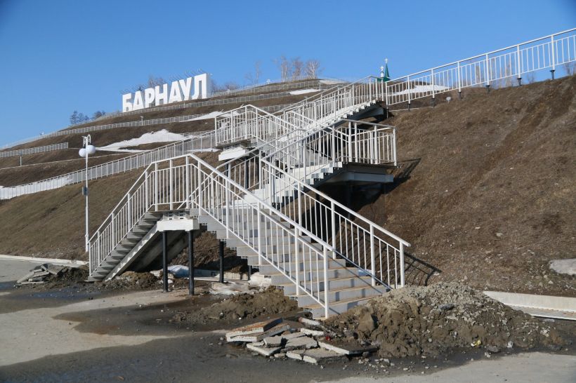 Благоустройство барнаульской набережной Фото:Олег Укладов