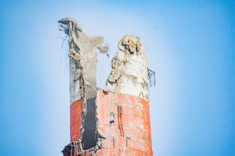 Разрушенная труба на барнаульской ТЭЦ-2 Фото:Виталий Барабаш/«Политсибру»