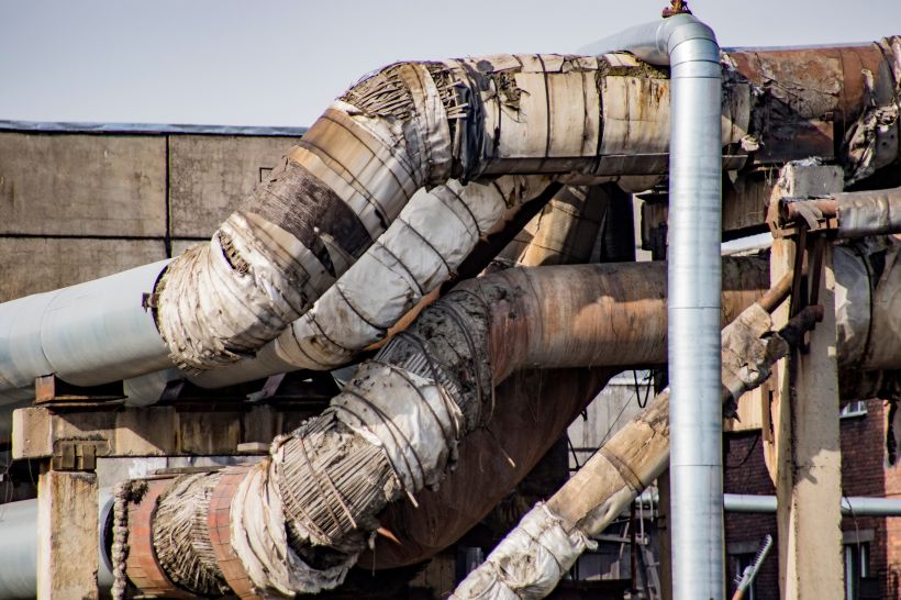 Разрушенная труба на барнаульской ТЭЦ-2 Фото:Виталий Барабаш/«Политсибру»