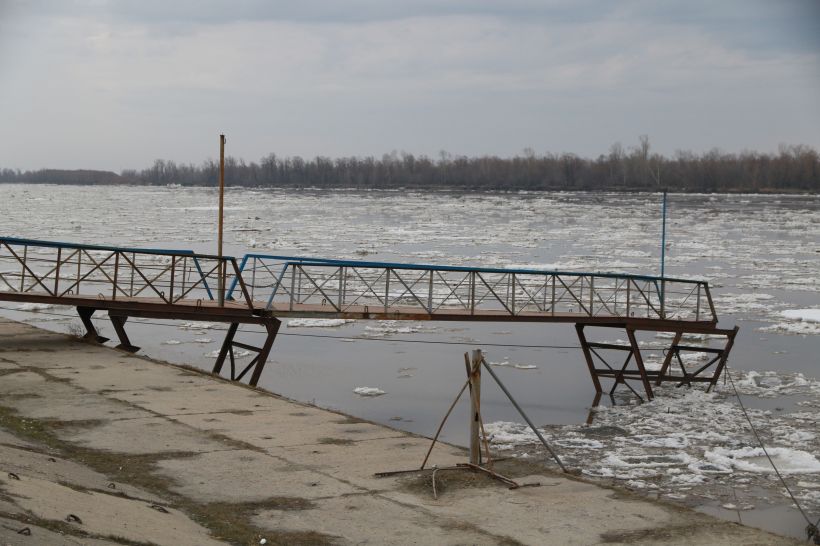 Ледоход на Оби в Барнауле в 2021 году Фото:Олег Укладов
