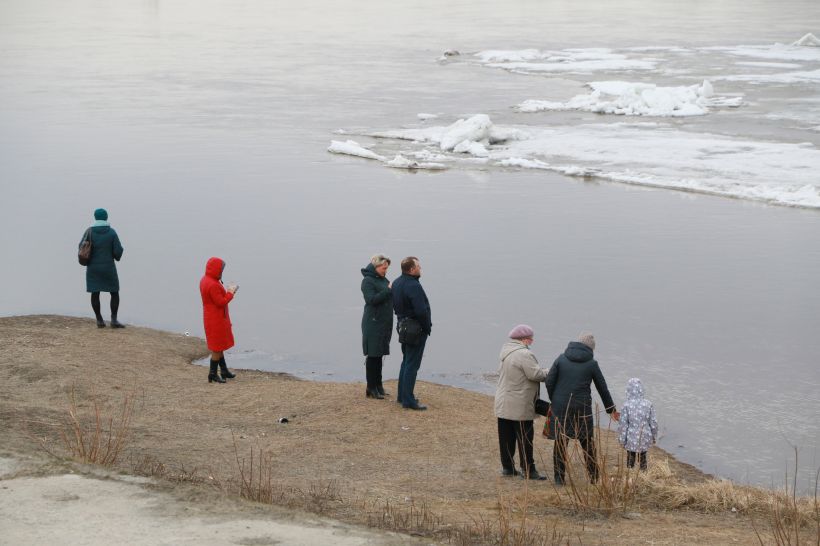 Ледоход на Оби в Барнауле в 2021 году Фото:Олег Укладов