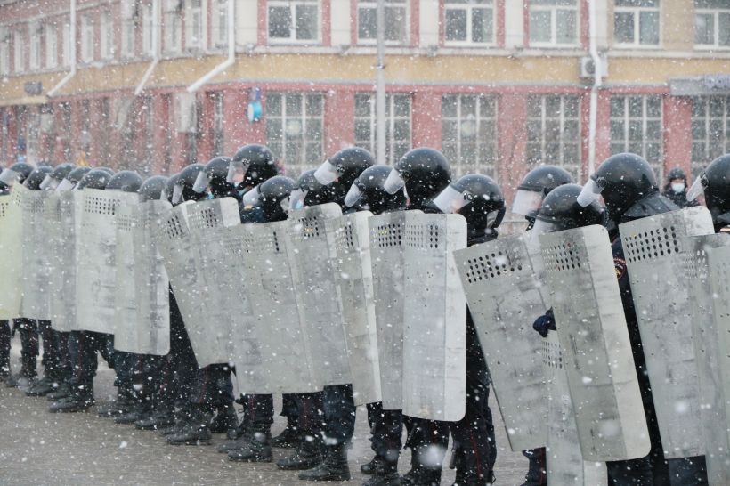 Митинг за Навального в Барнауле, 21.04.2021 Фото:Олег Укладов
