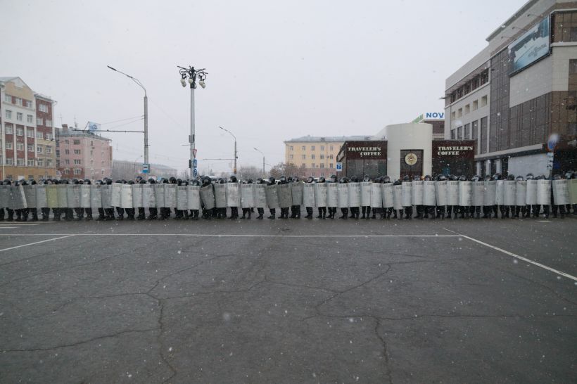 Митинг за Навального в Барнауле, 21.04.2021 Фото:Олег Укладов