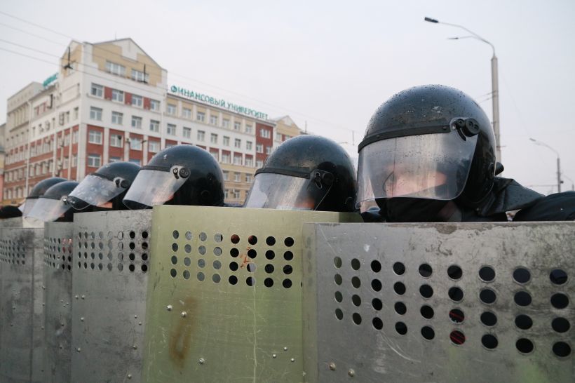 Митинг за Навального в Барнауле, 21.04.2021 Фото:Олег Укладов