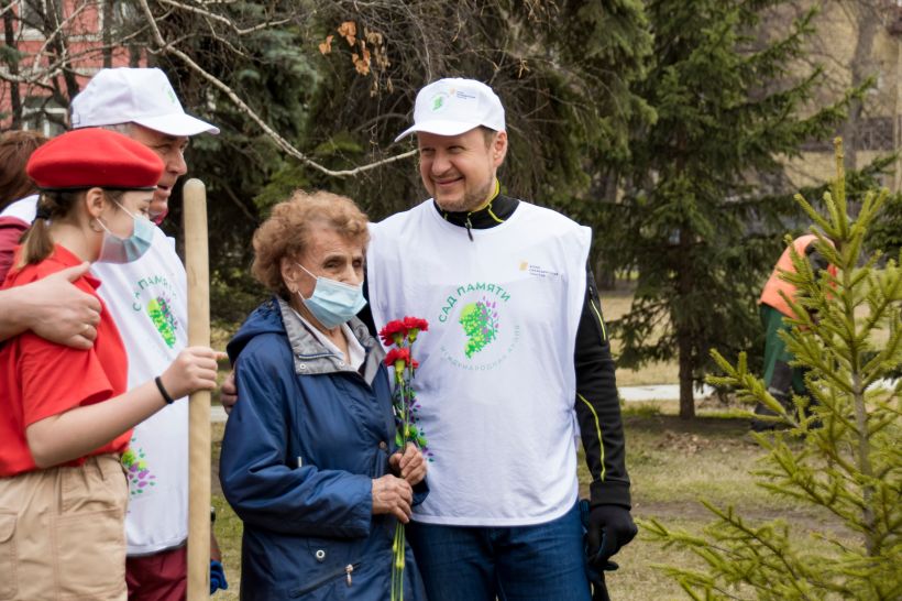 Акция «Сад памяти» в 2021 году в Барнауле Фото:Виталий Барабаш