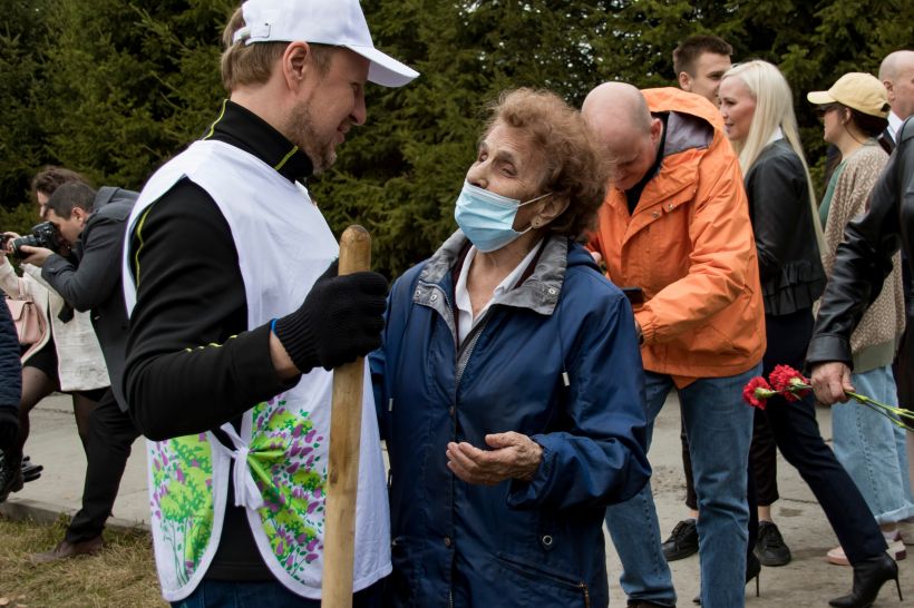 Акция «Сад памяти» в 2021 году в Барнауле Фото:Виталий Барабаш